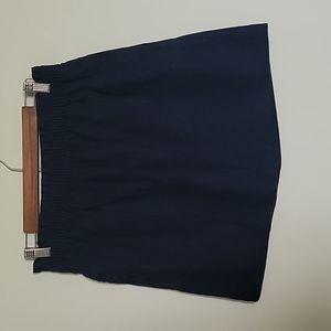 J. Crew Linen Blend Elastic Waist Skirt